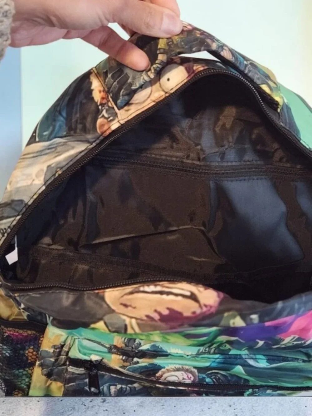 Rick And Morty Backpack With Lunch Bag And Pencil Bag